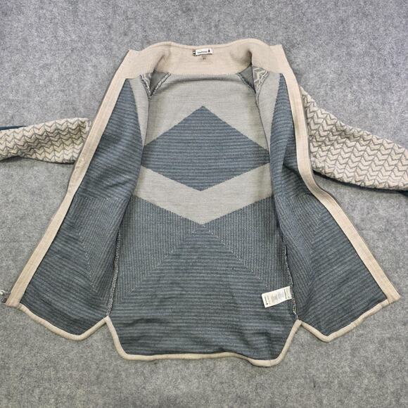 Smartwool Dacono Sweater Womens XS Full Zip Merino Wool Geometric Cardigan - Picture 11 of 16